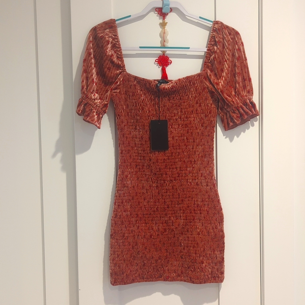 NWT Emory Park Floral Pink Mini Dress Size S